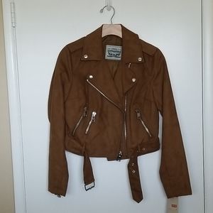 Levi's faux suede moto jacket